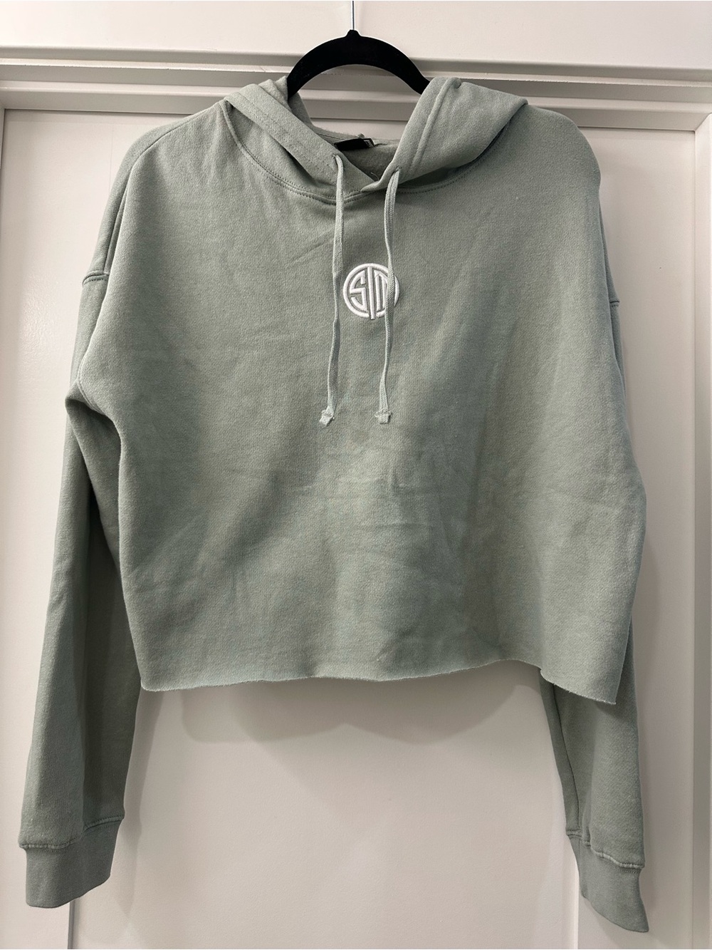 TSM Cropped Sage Green Hoodie